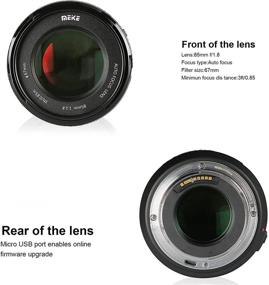 img 3 attached to 📷 Meike 85mm f1.8 Full Frame Auto Focus Telephoto Lens for Canon EF Mount DSLR Cameras - Compatible with APS C Bodies 1D 5D3 5D4 6D 7D 70D 550D 80D
