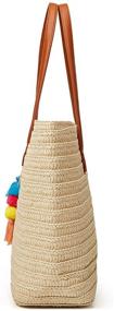img 2 attached to Epsion Tassels Summer Handwoven Shoulder Women's Handbags & Wallets and Hobo Bags