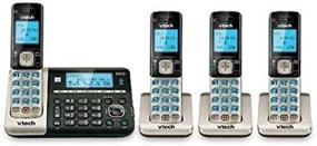 img 1 attached to 📞 VTech DS6752-4 4-Handset DECT 6.0 Cordless Phone with Bluetooth Connect to Cell, Digital Answering System, Caller ID, Expandable up to 5 Handsets, Wall-Mountable - Silver/Black