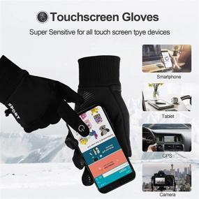 img 3 attached to 🧤 UltimateGK Lightweight Windproof Waterproof Touchscreen Gloves
