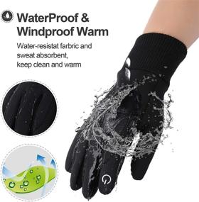 img 2 attached to 🧤 UltimateGK Lightweight Windproof Waterproof Touchscreen Gloves