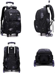 img 2 attached to 🎒 MITOWERMI Rolling Backpacks with Primary Wheels