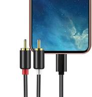 кабель lightning to rca audio aux длиной 4 фута | 2-мужской rca стерео y-разветвитель 🔌 адаптер для iphone, ipod, ipad | совместим с автомобилями, усилителями, домашними кинотеатрами, динамиками и другими устройствами логотип