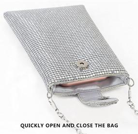 img 1 attached to Evening Handbags Crystal Rhinestone Crossbody Women's Handbags & Wallets for Clutches & Evening Bags