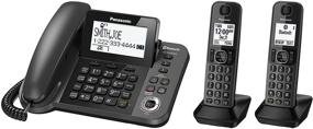 img 3 attached to Panasonic KX-TGF382M: Связь с Link2Cell через Bluetooth, проводной/беспроводной телефон с 2 трубками - восстановленный