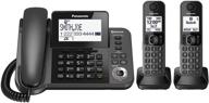 panasonic kx-tgf382m: связь с link2cell через bluetooth, проводной/беспроводной телефон с 2 трубками - восстановленный логотип