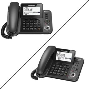 img 1 attached to Panasonic KX-TGF382M: Link2Cell Bluetooth Corded/Cordless Phone with 2 Handsets - Renewed