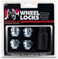 🦍 gorilla automotive 78621n acorn open end chrome wheel locks - protect your wheels with 12mm x 1.25 thread size - pack of 4 logo