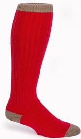 img 3 attached to 🧦 Stay Warm and Stylish with Warrior Alpaca Colorblock Long John Wool Socks - Unisex