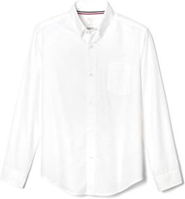 img 4 attached to French Toast Boys' Long Sleeve Oxford Shirt – Standard & Husky Sizes