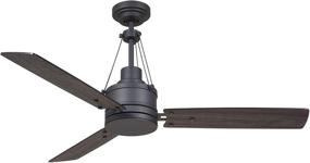 img 1 attached to 🏠 Enhance Your Home with the Stylish Kathy Ireland HOME Highpointe LED Ceiling Fan: 54-Inch Modern Lighting Fixture with 3 Reversible Blades, Dimmable and Remote Control Included - Graphite