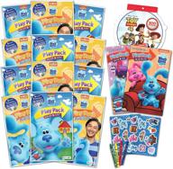 🎉 blues clues party favors bundle: 12 sets of stickers, coloring books, and crayons - perfect blues clues party supplies логотип