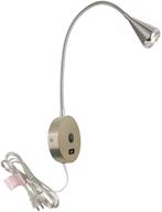 homefocus bedside reading wall light, wall light lamp for living room and bedroom, wall sconces with usb charging port, flexible gooseneck, metal construction in satin nickel finish, led 5watt 3000k логотип