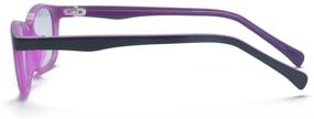 img 2 attached to 👓 ALWAYSUV Kids Blue Light Blocking Computer Glasses: Eyestrain Reducing Eyewear for Gaming, Boys, Girls, Teens, and Children - Purple