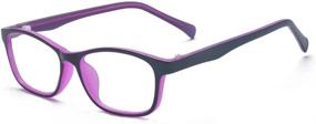 img 1 attached to 👓 ALWAYSUV Kids Blue Light Blocking Computer Glasses: Eyestrain Reducing Eyewear for Gaming, Boys, Girls, Teens, and Children - Purple