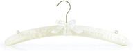 💍 ivory satin padded hangers - 17 inch bridesmaid bridal bride hanger for wedding by hangerworld logo