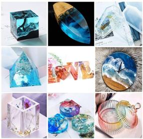 img 1 attached to 🎨 16OZ Crystal Clear Epoxy Resin Kit - Including 8OZ Resin & 8OZ Hardener for Jewelry, DIY Castings, Coating Wood, River Table Tops, Art Castings, Resin Tumblers, Crafts Molds - Easy Mix 1:1 Ratio