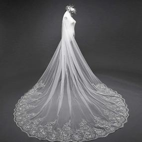 img 3 attached to EllieHouse L63IV Cathedral Wedding Womens Accessories - Special Occasion Accessories for Women