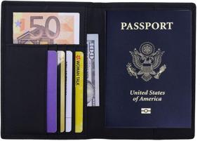 img 3 attached to Secure and Stylish Genuine Leather Passport Wallets: Blocking Unwanted Access for Enhanced Protection