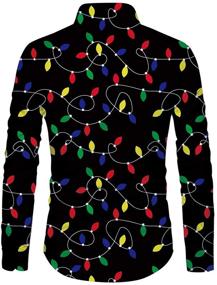 img 3 attached to Loveternal Christmas Printed Vintage Graphic Men's Clothing for Shirts