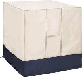 img 4 attached to 🌬️ Foozet Outdoor Air Conditioner Cover - Central Unit Square, Fits up to 24 x 24 x 30 Inches