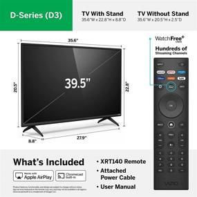 img 2 attached to 📺 VIZIO 40-inch D-Series Full HD 1080p Smart TV with Apple AirPlay and Chromecast Built-in: Experience Screen Mirroring & 150+ Free Streaming Channels (2021 Model)