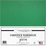 🌿 recycled green cardstock paper - 12x12 inch - 65 lb. - 25 sheets - cardstock warehouse logo