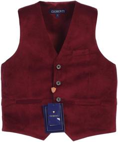 img 3 attached to 🧒 Ultimate Elegance: Gioberti's Little Velvet Formal Burgundy Boys' Clothing