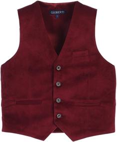 img 4 attached to 🧒 Ultimate Elegance: Gioberti's Little Velvet Formal Burgundy Boys' Clothing