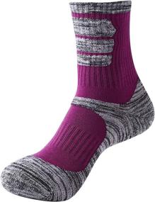 img 2 attached to 🧦 PUQIK Women's Hiking Socks: Multi Performance Cushion Crew Socks for Cycling, Trekking & Outdoor Activities - Available in 3/5 pairs