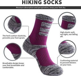 img 3 attached to 🧦 PUQIK Women's Hiking Socks: Multi Performance Cushion Crew Socks for Cycling, Trekking & Outdoor Activities - Available in 3/5 pairs