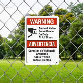 img 2 attached to 📹 Alert: Bilingual Audio Video Surveillance Sign for Enhanced Security