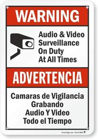 img 4 attached to 📹 Alert: Bilingual Audio Video Surveillance Sign for Enhanced Security