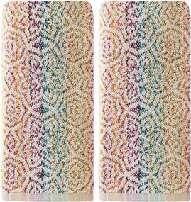 img 4 attached to 🛀 Rhapsody Multicolored 2 Piece Hand Towel Set by SKL Home - Saturday Knight Ltd.
