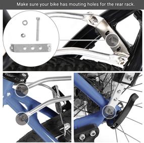 img 1 attached to 🚲 Efficient Linear-Pull Brake Compatible SONGMICS Bike Cargo Rack, Rear Carrier (USBC01B)