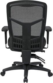 img 2 attached to 🪑 Enhanced Office Star ProGrid High Back Managers Chair: Adjustable Arms, Multi-Function, Seat Slider (Black)