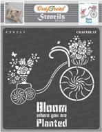 craftreat stencil blooming scrapbook decoration logo