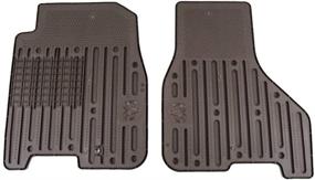 img 2 attached to 🧹 Mopar 82212388 Bark Brown All-Weather Mat (Front Seat Mats, Crew Cab and Mega Cab): 2-Pack Offer for Maximum Protection