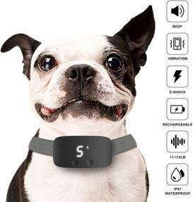 img 3 attached to Waterproof Bark Collar for Dogs - Rechargeable Anti-Bark Collar with No Harm Shock, Beep, Vibration - Effective Dog Training Collar by Shock Bark