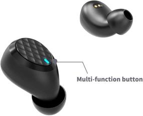 img 2 attached to 🎧 Беспроводные наушники aiwons True Wireless - Bluetooth-гарнитура с сенсорным управлением, водонепроницаемые (IPX7), быстрое подключение, стерео-наушники TWS с встроенным микрофоном - 24 часа проигрывания