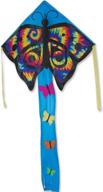 🦋 high-quality tye dye butterfly easy flyer kite (46" x 90") with 300 ft 30lb test kite string and winder логотип