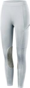 img 4 attached to 👧 Willit Girls Horse Riding Pants Tights for Kids: Equestrian Breeches with Knee-Patch, Youth Schooling Tights, Zipper Pockets