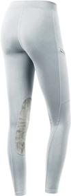 img 3 attached to 👧 Willit Girls Horse Riding Pants Tights for Kids: Equestrian Breeches with Knee-Patch, Youth Schooling Tights, Zipper Pockets