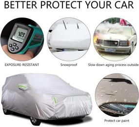 img 2 attached to 🚗 Bliifuu SUV Car Cover - All Season, All Weather, Waterproof, Windproof, Dustproof, Scratch Resistant, Outdoor UV Protection - Fits SUV Car (190''Lx75''Wx72''H)
