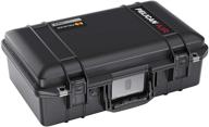 🔒 pelican air 1485 case 2020 edition with trekpack dividers - black, push button latches logo