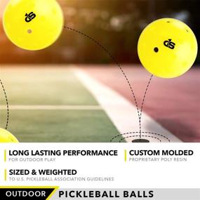 img 1 attached to 🏓 Day 1 Sports' Professional Pickleball Balls: Available in Various Packs for Indoor and Outdoor Play - USAPA Approved, Durable & Tournament-Ready