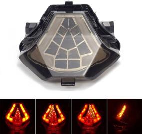 img 4 attached to 🚦 Enhance Safety with MZS Smoke Tail Light Turn Signal LED for FZ07, MT07, YZF R3, R25, MT-03, MT-25 (2014-2018)