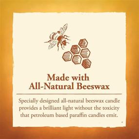 img 3 attached to Long-lasting Eco-friendly Natural Beeswax Candle: Candle by the Hour 20561B with 144 Hours Burn Time, Cotton Wick in Yellow