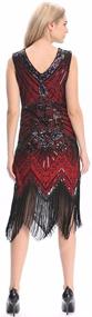 img 2 attached to 👗 Elegant 1920s Flapper Gatsby Charleston Sequin Bead Evening Cocktail Prom Dress by Pilot-Trade