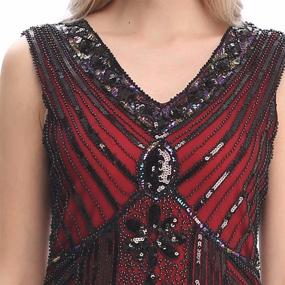 img 1 attached to 👗 Elegant 1920s Flapper Gatsby Charleston Sequin Bead Evening Cocktail Prom Dress by Pilot-Trade